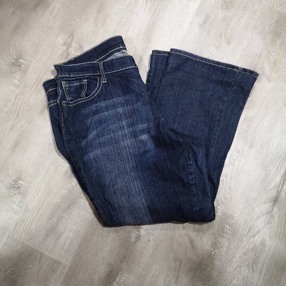 Zana Di Fashion Bug Ladies Size 22 Dark Wash Straight Leg Blue Jeans - Picture 7 of 12